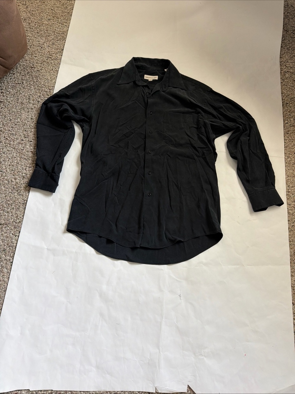 Pronto Uomo Black Long-Sleeve Button-Down Shirt